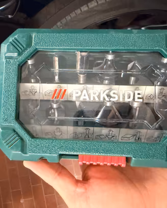 Set 12 Frese Parkside per fresatrice verticale