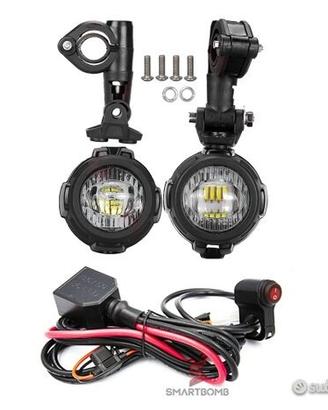 2 Fari moto led ducati bmw yamaha honda cablaggio