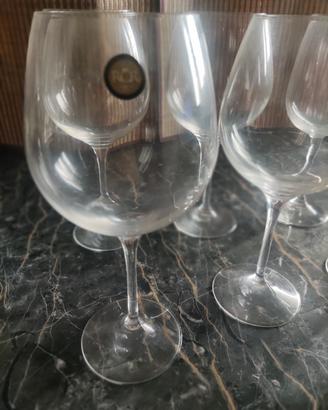 6 bicchieri in cristallo RCR da degustazione vini