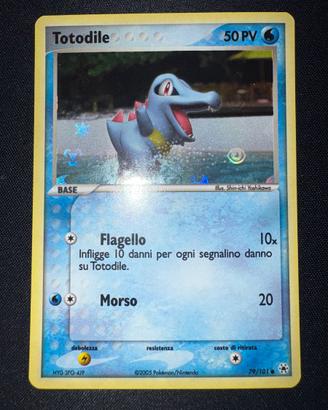 Totodile Reverse Holo EX Leggende Nascoste 79/101