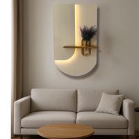 Quadro da arredo con mensola e vaso per fiori