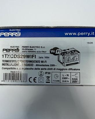 Ceonotermostato wifi perry 1txcds29wifi