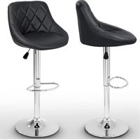 Bancone bar moderno bianco+2 sgabelli regolab neri