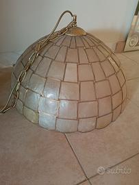 Lampadario madreperlato