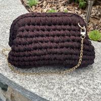 Clutch bag  con glitter rossi