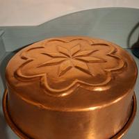 grande tortiera decorata in rame