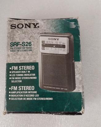 Radio d'epoca Sony SRF-S26 FM AM