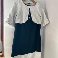 Vestito bianco e nero Le Group Woman