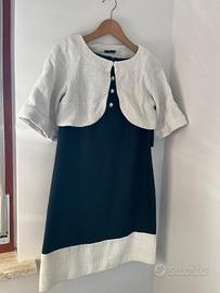 Vestito bianco e nero Le Group Woman