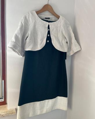 Vestito bianco e nero Le Group Woman