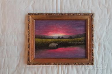 Quadro dipinto ad olio su tela 