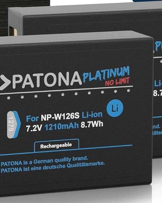 batterie e caricabatterie per fujifilm NP-W126S
