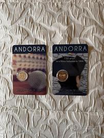 Coppia coin card Andorra 2016
