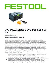 SYS Power station Festool 