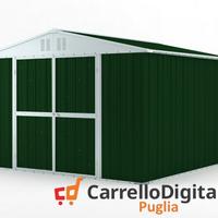 Box struttura lamiera Acciaio 327x307 verde scuro