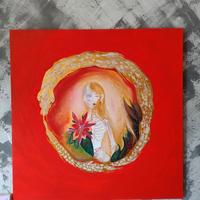 Quadro acrilico e olio 100x100