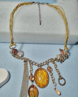 Collana Boho-Chic con Pendenti e Charms anni 2000