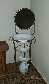 Mobiletto Porta Catino Vintage con Specchio