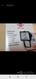 Due Faretti alogeno 500 W IP 44, Bianco e/o Nero