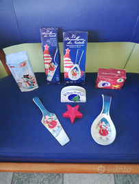 Set di natale in porcellana decorata nuovi