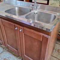 cucina in legno massello +porta tv  