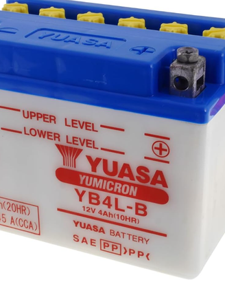Yuasa Batteria Moto 12v YB4L-B Senza Acido 121x71x