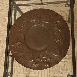 Piatto circolare in rame