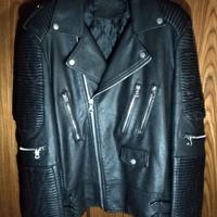 Giubbotto in pelle nero