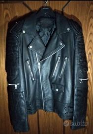 Giubbotto in pelle nero