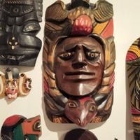 maschere decorative in legno 