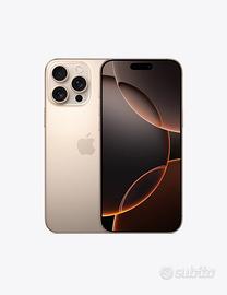 Iphone 16 pro 256 titanio sabbia