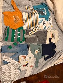 Lotto di vestiti per bambino 12 mesi