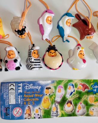 ciondoli Winnie Pooh Animal Wear 4&5 - 12 pezzi
