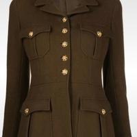 Chanel giacca marrone in lana 