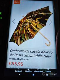 Ombrello smontabile per la caccia al cinghiale 