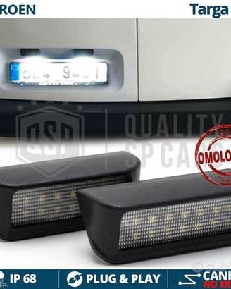 Placchette Luci Targa LED Per Citroen Omologate
