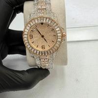 Orologio Luxury Iced Out - Baguette Bezel - Silver