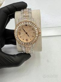 Orologio Luxury Iced Out - Baguette Bezel - Silver