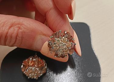 Orecchini unione di cuori ambra