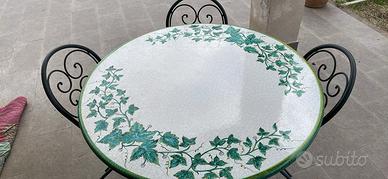 Tavolo da giardino maiolica