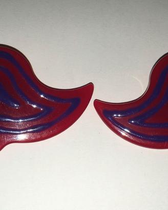 Orecchini Missoni rosso scuro decorato