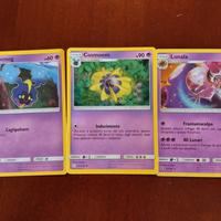 3 Carte Pokémon(base, fase 1,fase 2)