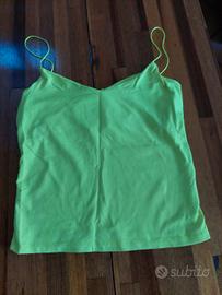 Top Bershka taglia,S colore Giallo Fluo