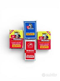 Lotto 4 mazzi Carte Modiano Vintage