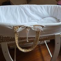 Culla per neonato in rattan