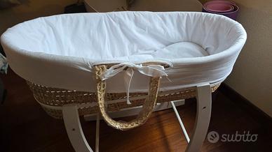 Culla per neonato in rattan