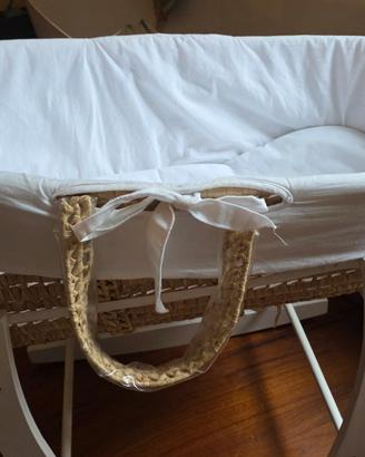 Culla per neonato in rattan