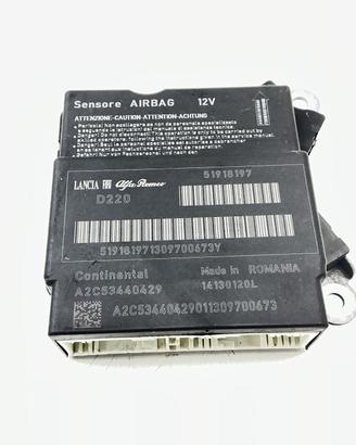 CENTRALINA AIRBAG FIAT Punto EVO 51918197 350A1000