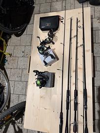 Esche artificili, canne da spinning e mulinelli