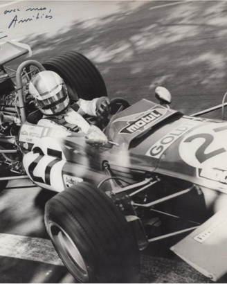 Foto autografata François Cevert 1971 + COA